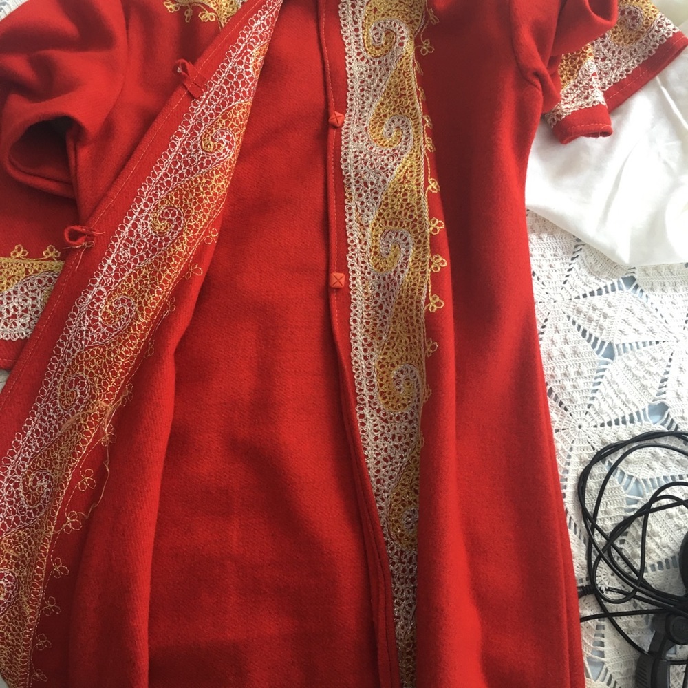 Vintage HandMade Robe Caftan Asian Middle Eastern - Picture 7 of 8